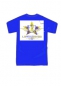 FLIP-T-Shirt-blau mit Wappenaufdruck 